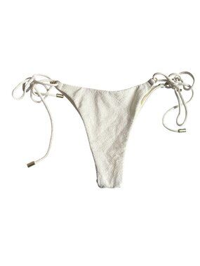 MONDAY Swimwear Hanalei Bikini Bottoms in Ivory Boucle